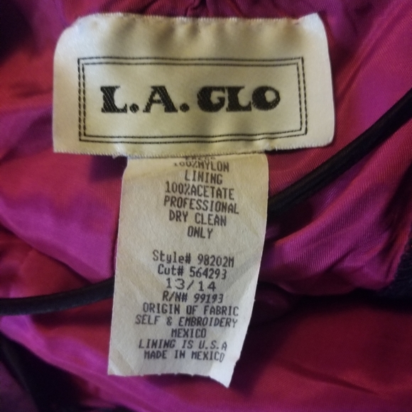 🥀🕸VINTAGE 90S LA GLO PROM DRESS🕸🥀 - Picture 3 of 6